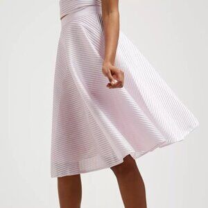 Ted Baker London Pink Stripe Mesh Midi Coord Set Alishia Anantia